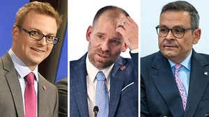 Peter Puller, Gerald Grosz und Rudi Fußi treten vor oder hinter den Kulissen als Wahlhelfer und Berater auf