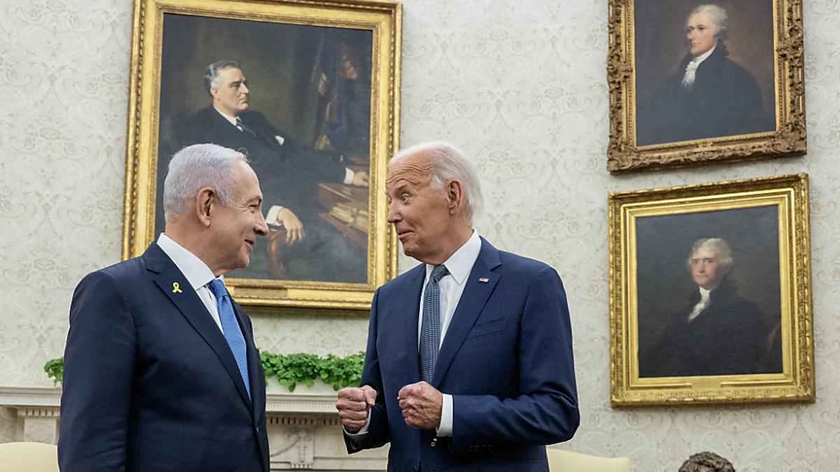 Premier Netanyahu zu Gast bei US-Präsident Biden im Weißem Haus | Premier Netanyahu zu Gast bei US-Präsident Biden im Weißem Haus