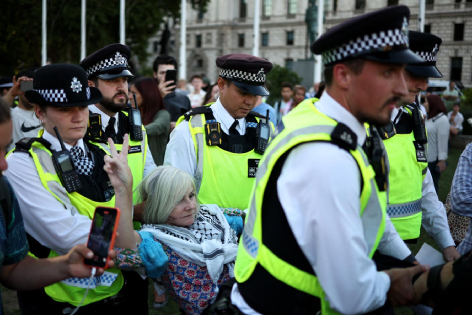 London: Festnahmen bei propalästinensischem Protest in London