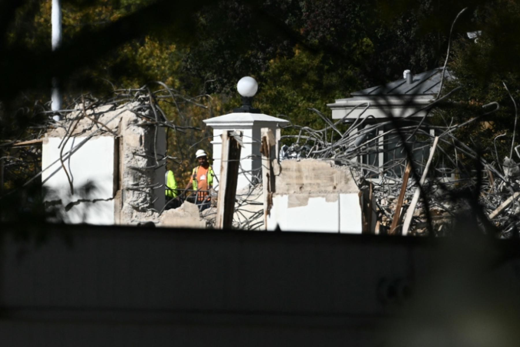 Ostflügel des Weißen Hauses für Trumps Ballsaal komplett abgerissen