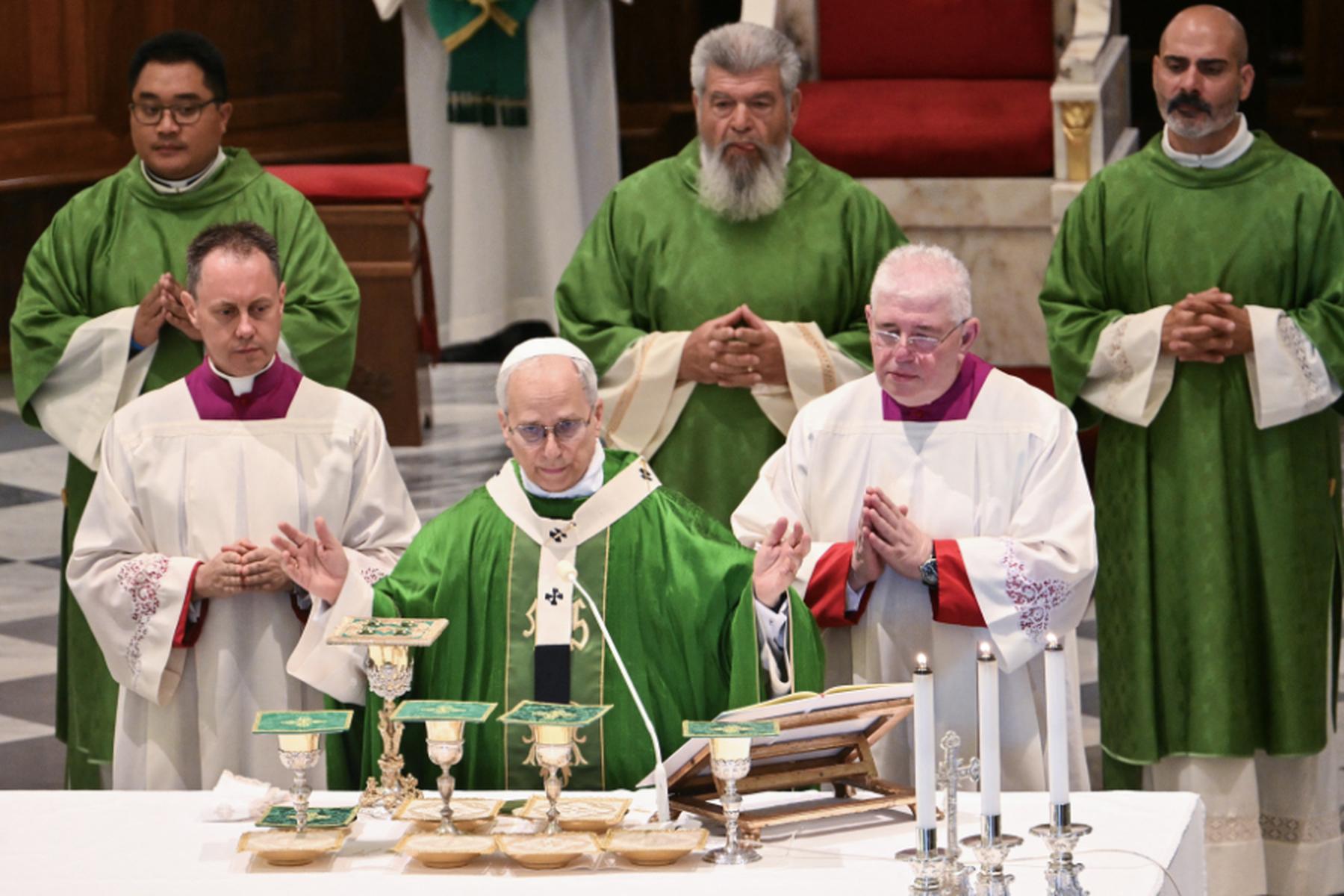 Vatikanstadt: Papst Leo XIV. zelebrierte Messe in Albano