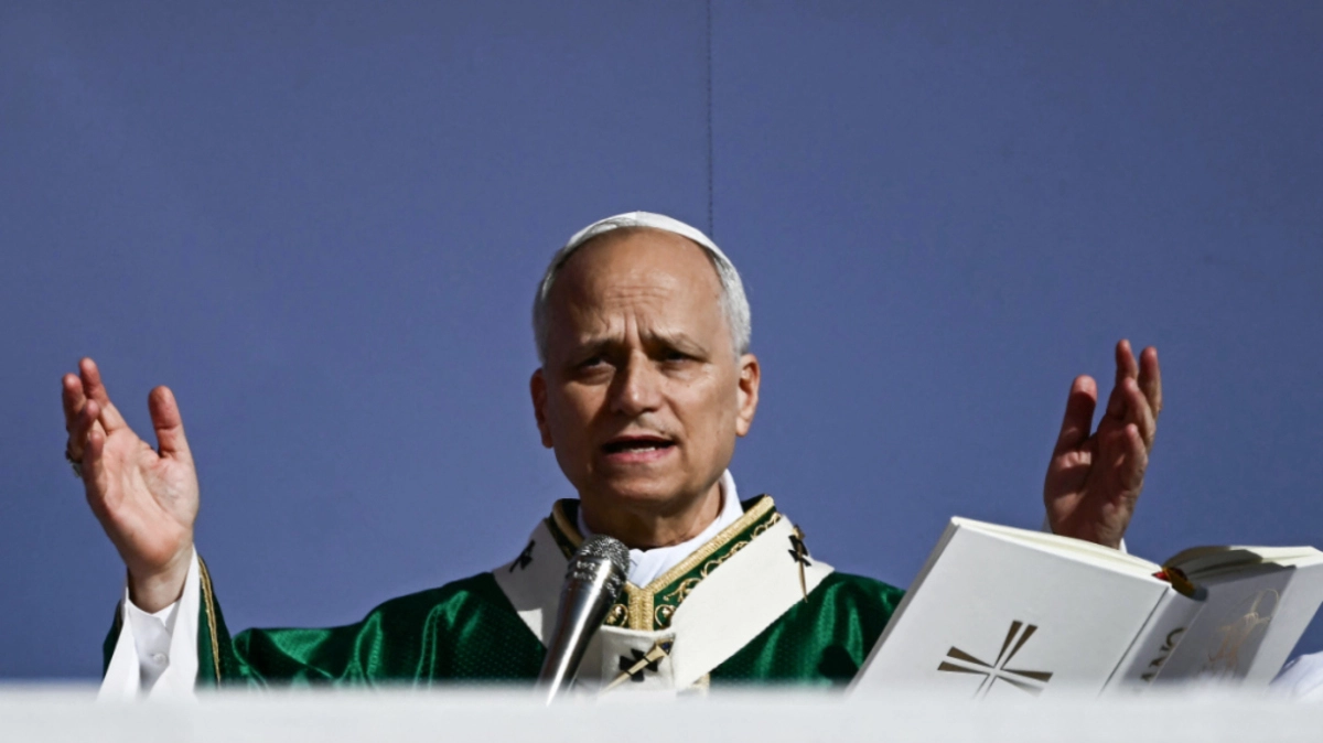 Papst Leo feierte mit Jugendlichen die Sonntagsmesse | Papst Leo feierte mit Jugendlichen die Sonntagsmesse