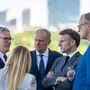 Fünf europäische Regierungschefs bei Treffen in Berlin | Fünf europäische Regierungschefs bei Treffen in Berlin