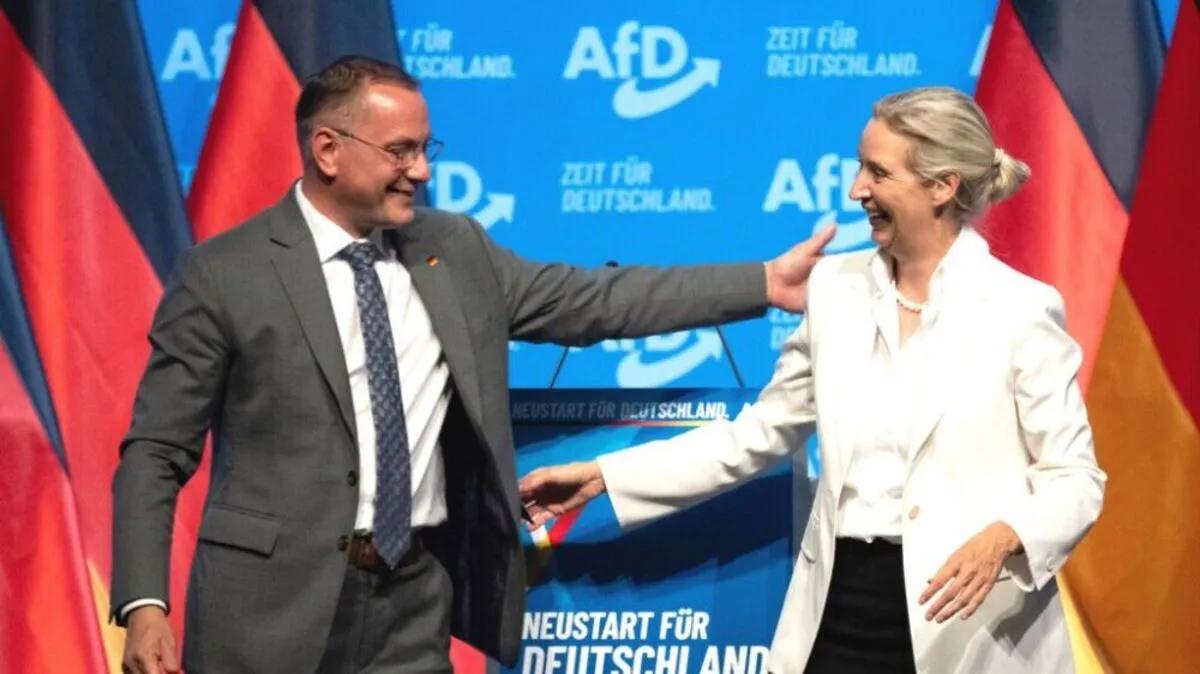 Tino Chrupalla und Alice Weidel am AfD-Parteitag | Tino Chrupalla und Alice Weidel am AfD-Parteitag