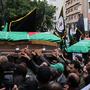 Flaggen der Hisbollah und Hamas allgegenwärtig | Flaggen der Hisbollah und Hamas allgegenwärtig