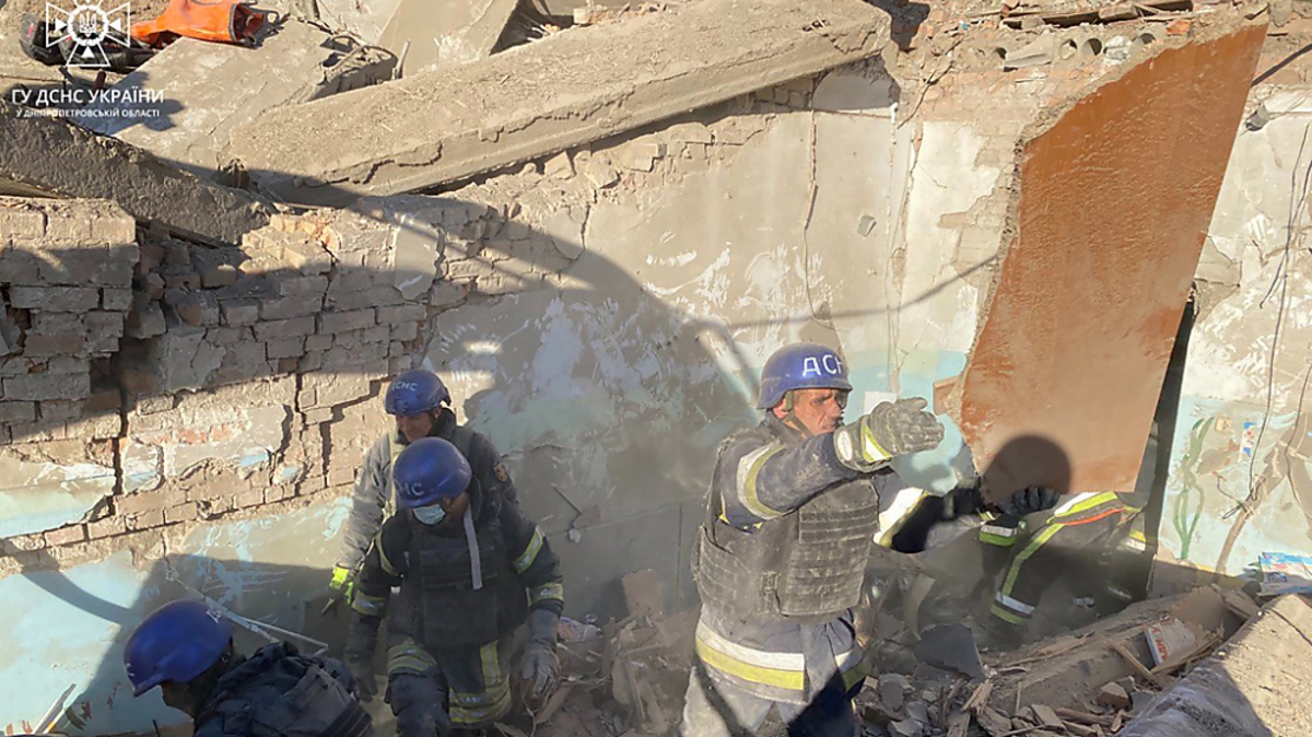 Erst vor zehn Tagen wurde in Nikopol ein Gymnasium schwer getroffen | Erst vor zehn Tagen wurde in Nikopol ein Gymnasium schwer getroffen