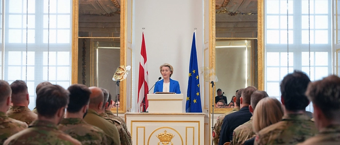 Von der Leyen in der Königlichen Dänischen Militärakademie