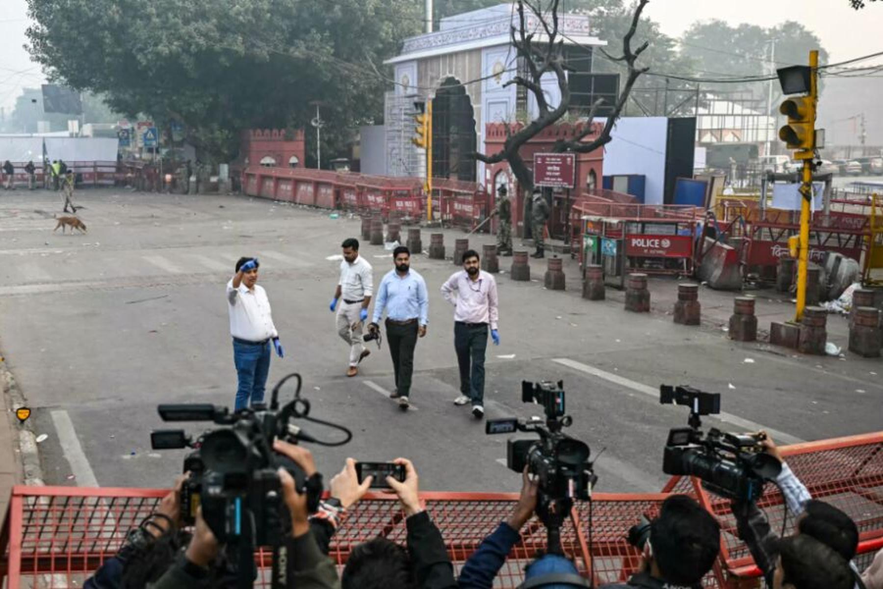 Neu-Delhi: Mindestens acht Tote bei Autoexplosion in Neu-Delhi