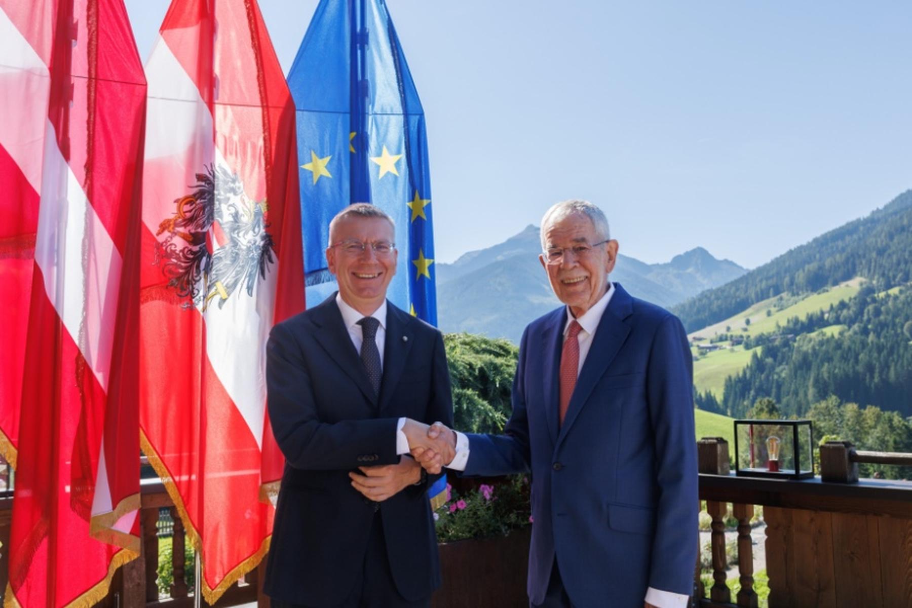 Alpbach: Van der Bellen will ein bisschen mehr wie das Baltikum sein