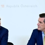 Minister Hattmannsdorfer (ÖVP) und Minister Hanke (SPÖ) | Minister Hattmannsdorfer (ÖVP) und Minister Hanke (SPÖ)
