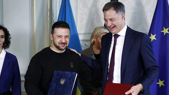 Ukrainischer Präsident Selenskyj bei De Croo in Belgien | Ukrainischer Präsident Selenskyj bei De Croo in Belgien