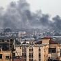 Rauch über Khan Younis nach israelischem Bombardement | Rauch über Khan Younis nach israelischem Bombardement