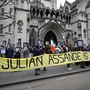 Demonstranten in London fordern die Freilassung von Julian Assange | Demonstranten in London fordern die Freilassung von Julian Assange