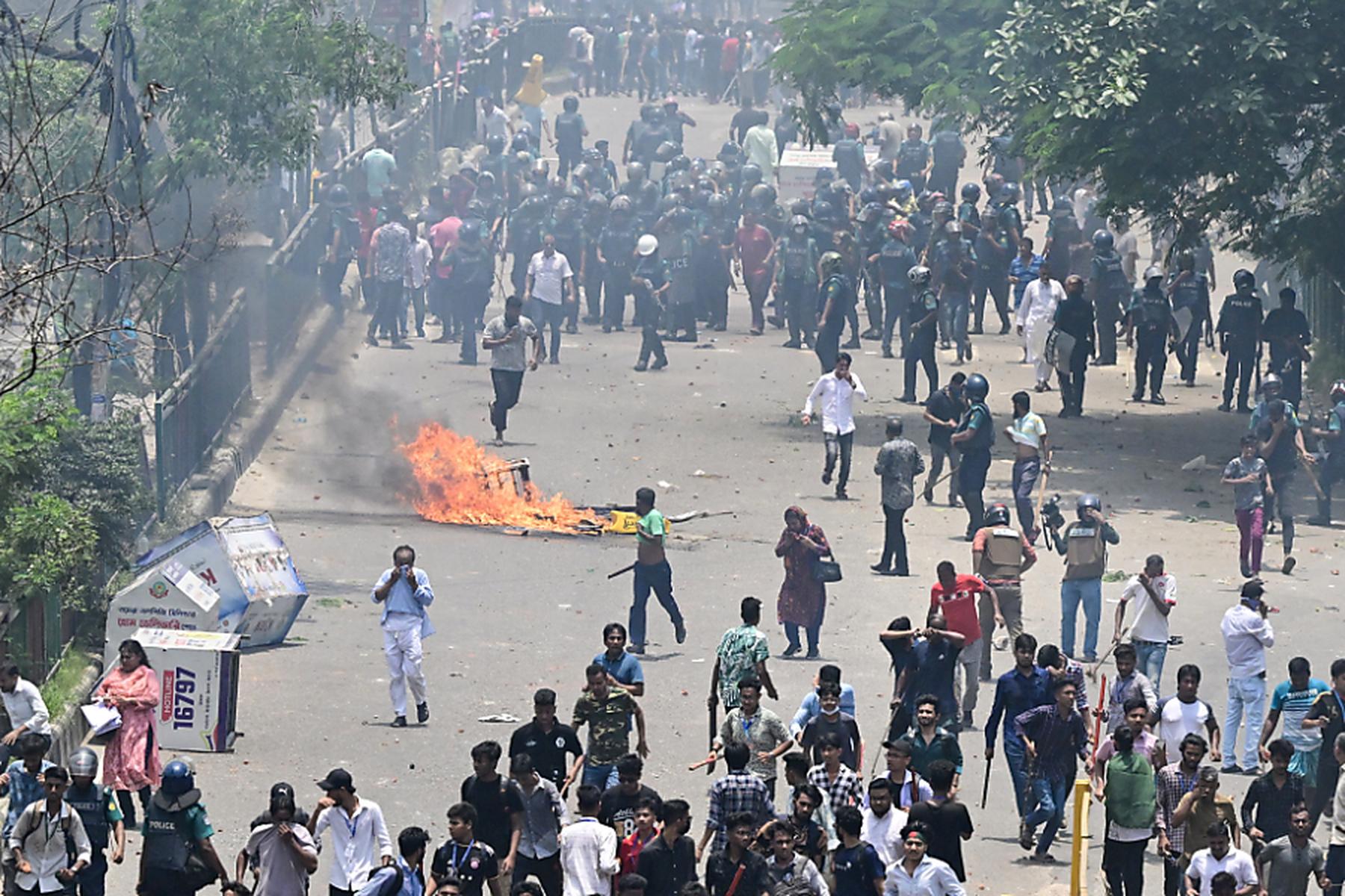 Dhaka: Mehr als hundert Tote bei Studentenprotesten in Bangladesch