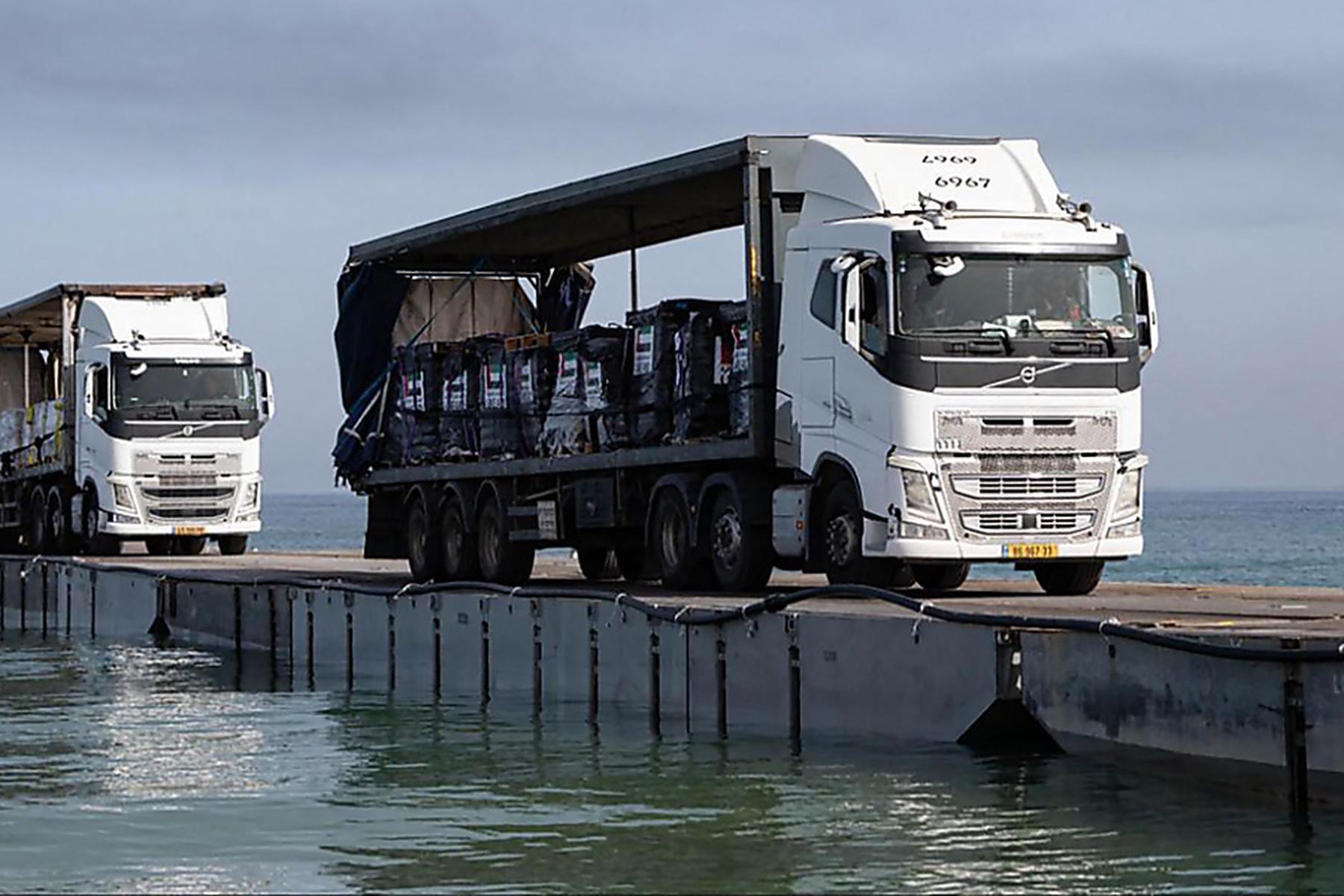 Gaza: Knapp 570 Tonnen humanitäre Hilfe über Gaza-Pier geliefert