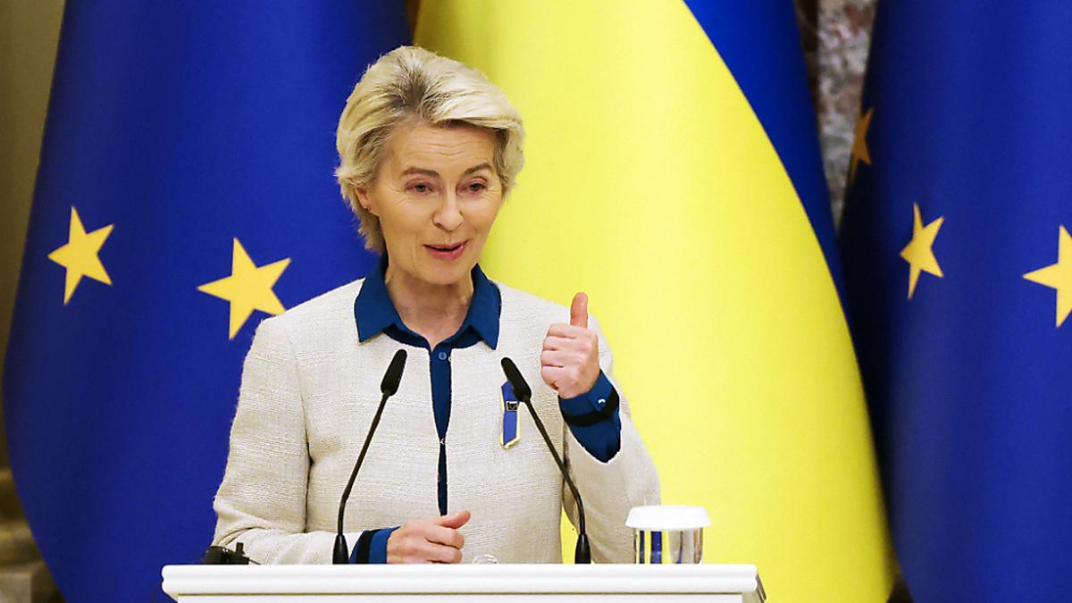 EU-Kommissionspräsidentin von der Leyen zu Gesprächen in Kiew | EU-Kommissionspräsidentin von der Leyen zu Gesprächen in Kiew