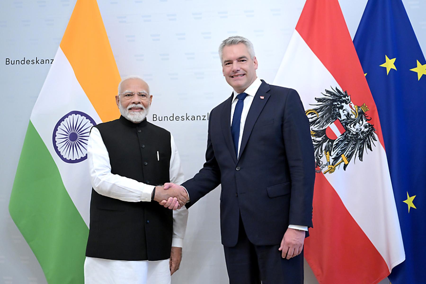 Wien: Indiens Premier Modi begann offiziell seinen Wien-Besuch