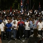 Miguel Diaz-Canel führt den Protest an | Miguel Diaz-Canel führt den Protest an