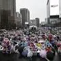 Demonstranten auf den Straßen von Seoul | Demonstranten auf den Straßen von Seoul