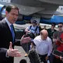 US-Außenminister Rubio vor einem Abflug zum NATO-Gipfel in Schweden | US-Außenminister Rubio vor einem Abflug zum NATO-Gipfel in Schweden