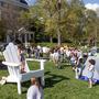 Protestierende am Campus der Columbia University | Protestierende am Campus der Columbia University