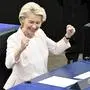 Von der Leyen freut sich über Wiederwahl | Von der Leyen freut sich über Wiederwahl