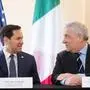 US-Außenminister Rubio mit seinem italienischen Amtskollegen Tajani | US-Außenminister Rubio mit seinem italienischen Amtskollegen Tajani