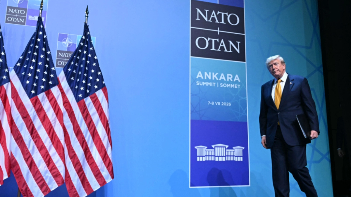 US-Präsident verblüfft zum Abschluss des NATO-Gipfels die Journalisten | US-Präsident verblüfft zum Abschluss des NATO-Gipfels die Journalisten