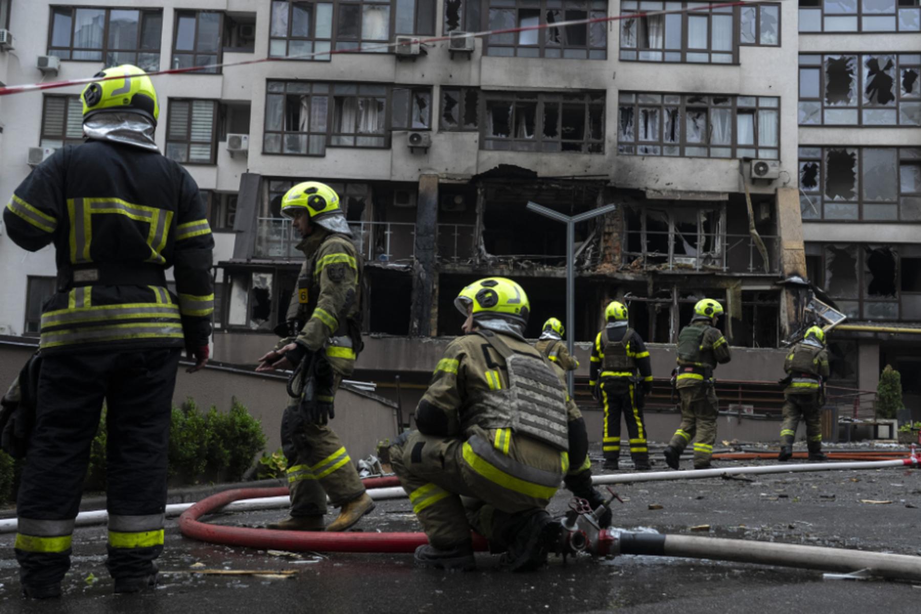 Kiew (Kyjiw): Verletzte in Kiew bei russischen Luftangriffen auf Ukraine