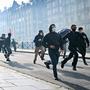 Demonstranten flüchten vor der Polizei in Rennes | Demonstranten flüchten vor der Polizei in Rennes