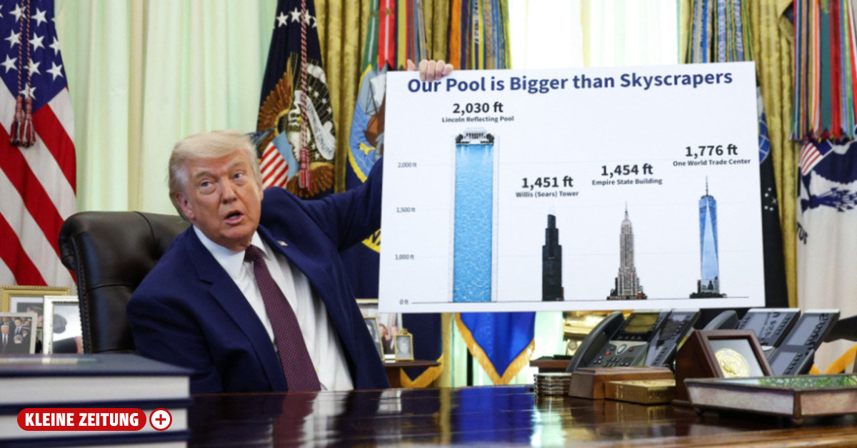 Washington: Trump feiert seinen Reflecting Pool