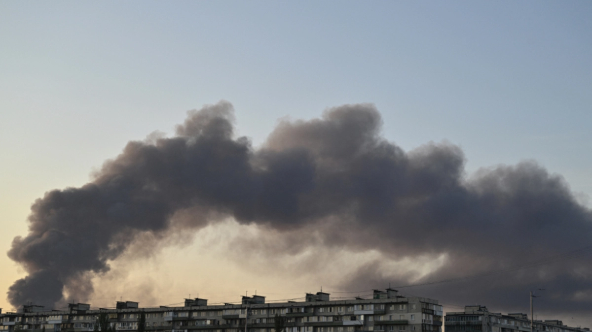 Rauch über der ukrainischen Hauptstadt Kiew nach Angriff vom Dienstag | Rauch über der ukrainischen Hauptstadt Kiew nach Angriff vom Dienstag
