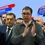 Vucic freut sich über den Sieg | Vucic freut sich über den Sieg