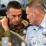 Israels Armeechef Herzi Halevi (links) will auf Iran-Angriff antworten | Israels Armeechef Herzi Halevi (links) will auf Iran-Angriff antworten