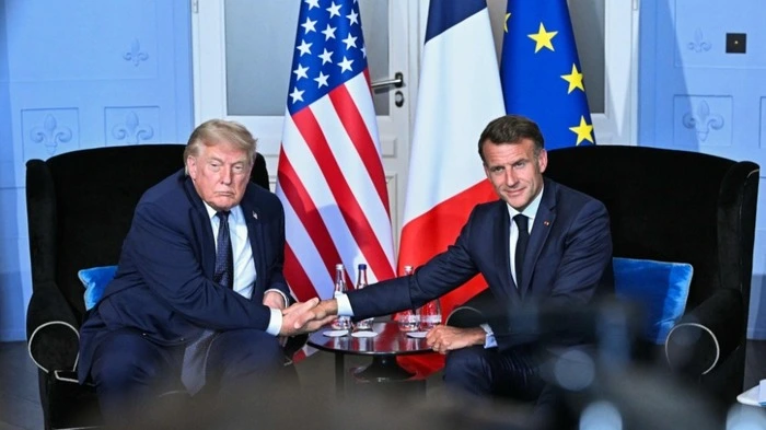 Trump bei Macron in Evian | Trump bei Macron in Evian