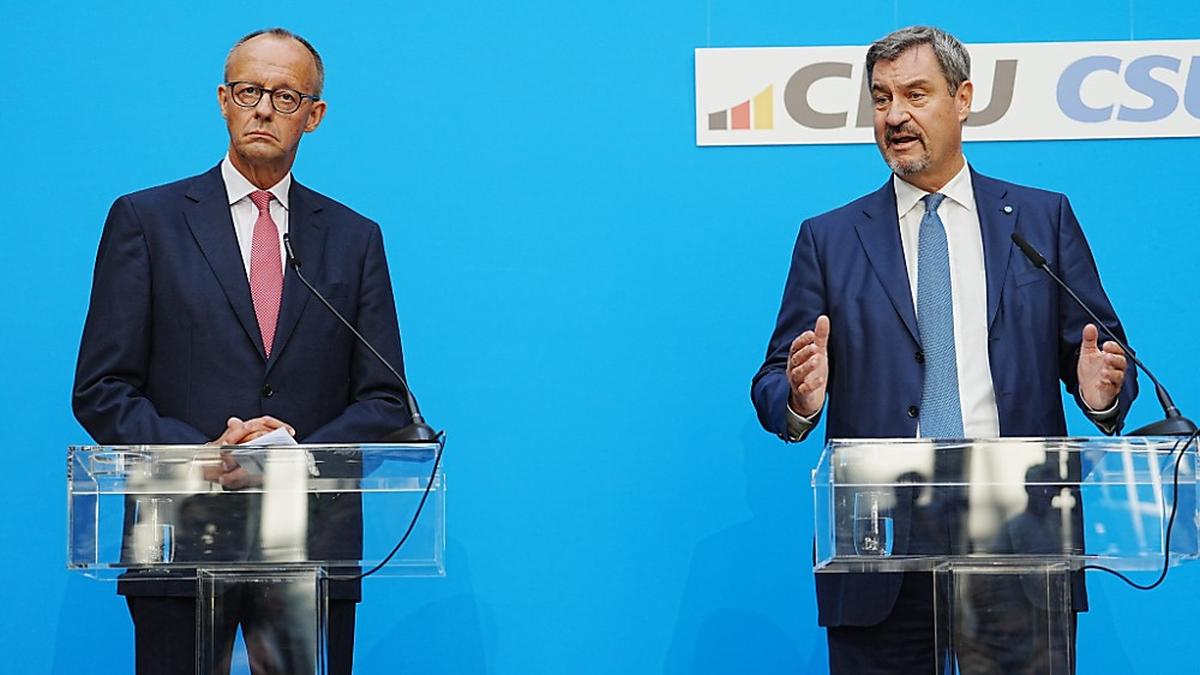 Friedrich Merz wird Spitzenkandidat der Union | Friedrich Merz (links) und nicht Markus Söder wird für die Union ins Kanzler-Rennen 2025 gehen