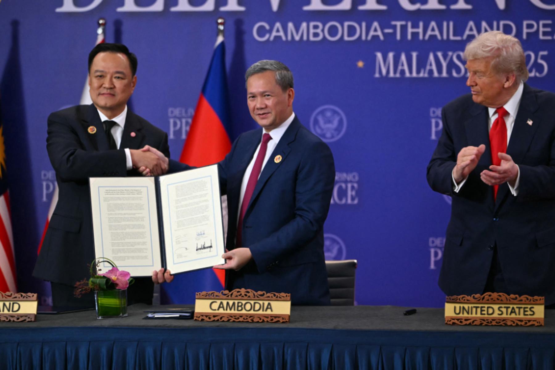 Kuala Lumpur/Bangkok/Phnom Penh: Thailand und Kambodscha besiegeln Frieden