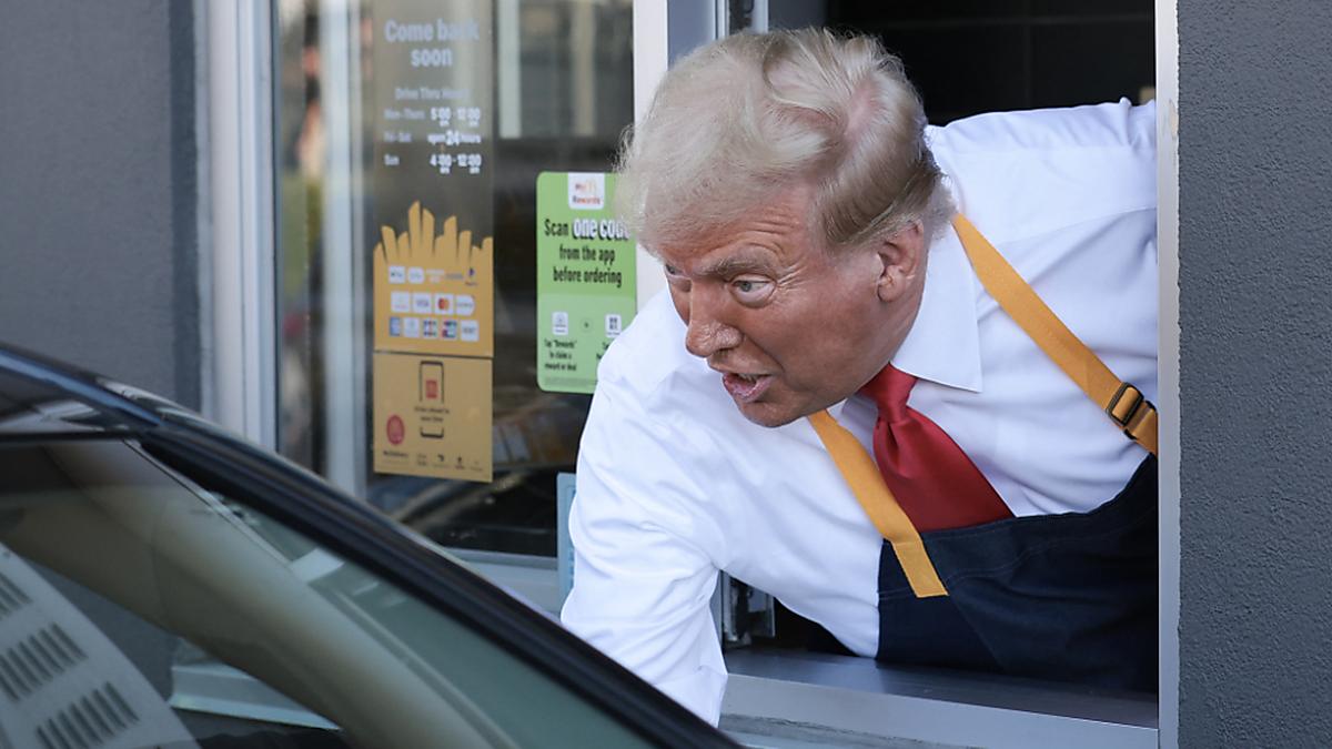 Trumps Fast-Food-Auftritt schlägt hohe Wellen