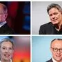 Scholz, Habeck, Weidel und Merz treten zum "Quadrell" an | Scholz, Habeck, Weidel und Merz treten zum "Quadrell" an