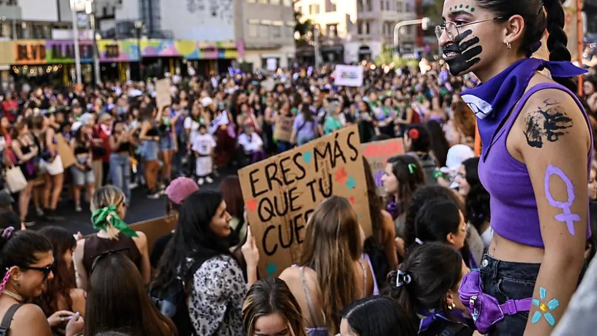 Proteste am Frauentag 2023 in Santiago de Chile | Proteste am Frauentag 2023 in Santiago de Chile