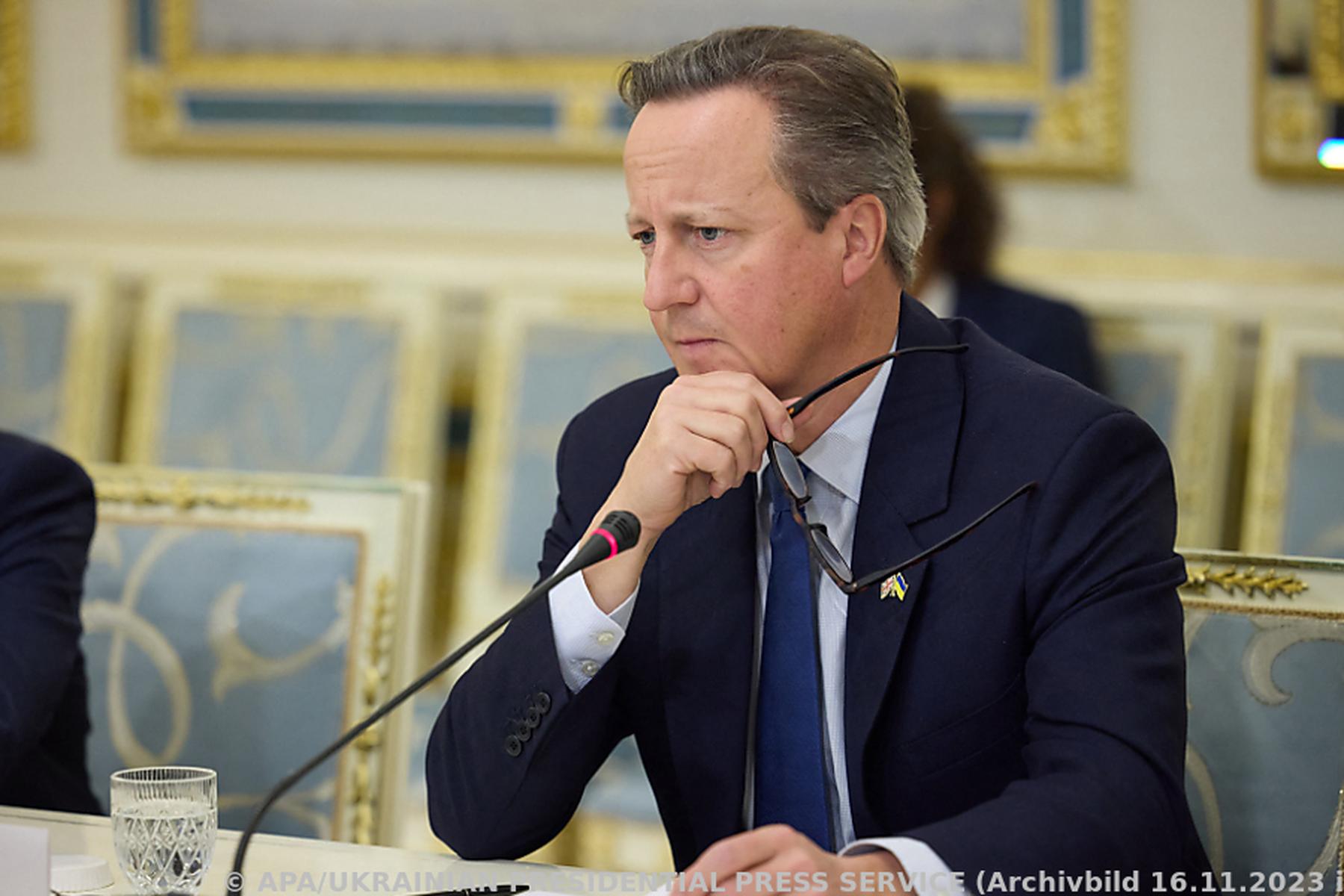 Not in Gaza: Britischer Außenminister Cameron: Geduld mit Israel muss abnehmen