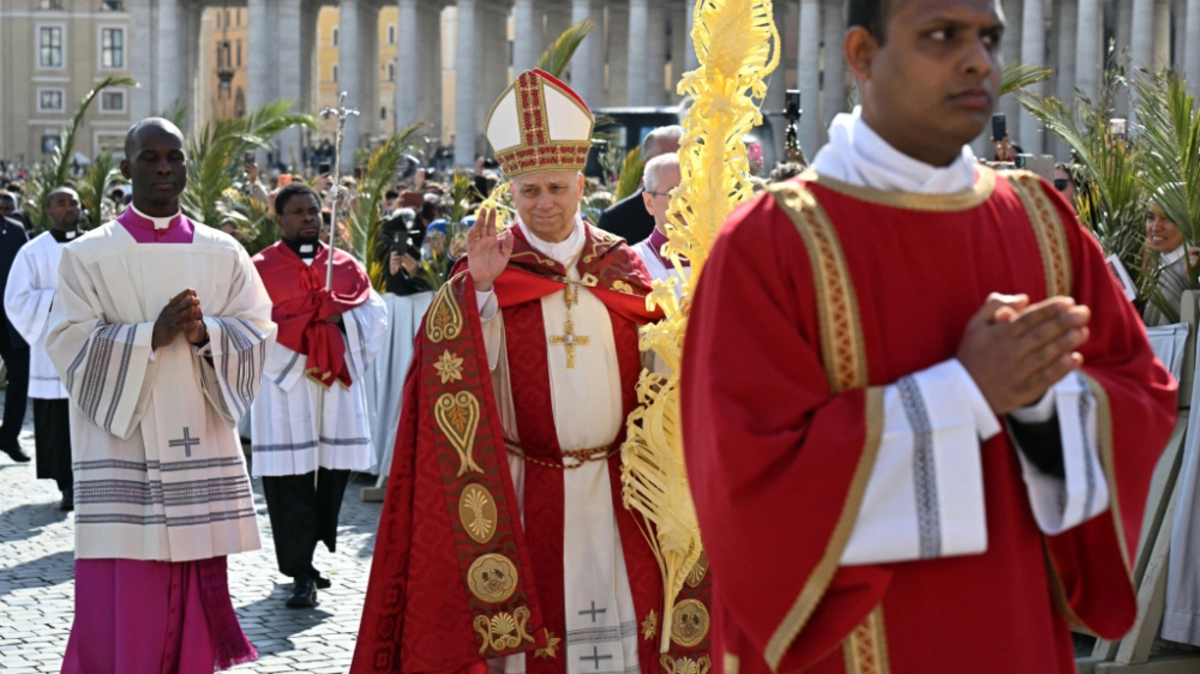 Papst zelebriert im Vatikan Messe zum Palmsonntag | Papst zelebriert im Vatikan Messe zum Palmsonntag