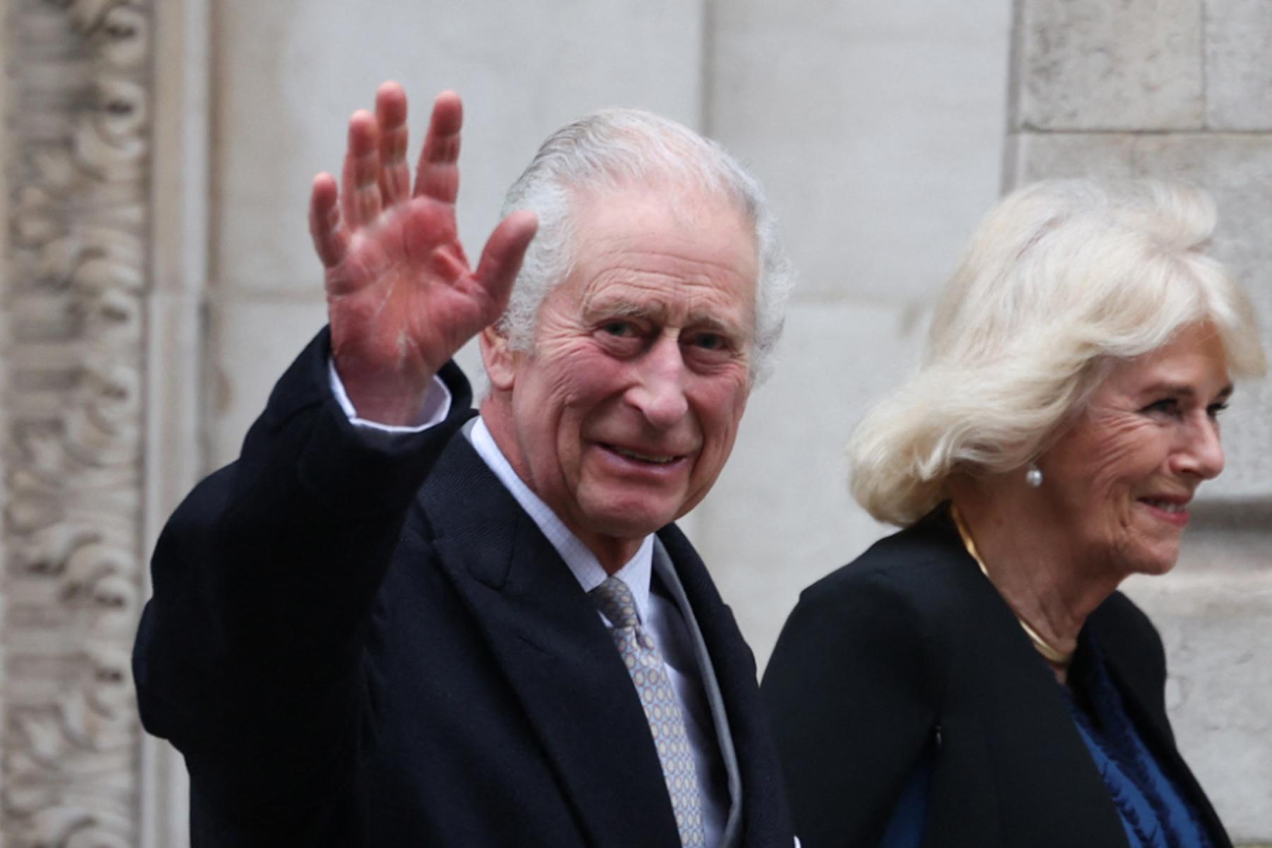 London | Buckingham Palace: König Charles III. hat Krebs