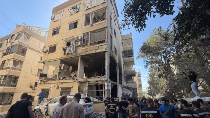 Gebäude in den südlichen Vororten von Beirut getroffen | Gebäude in den südlichen Vororten von Beirut getroffen