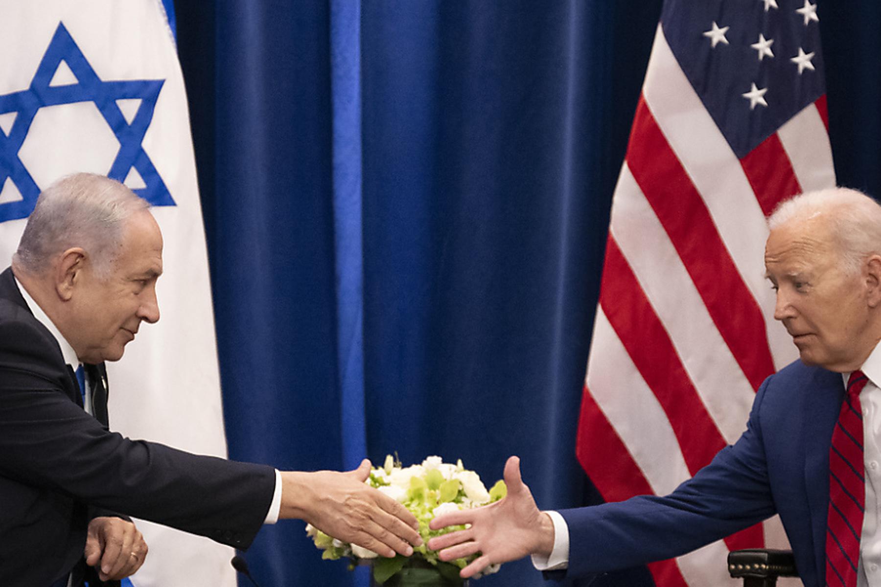 Washington/Jerusalem: Biden spricht in Telefonat Warnung an Netanyahu aus