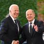 Scholz begrüßt US-Präsident Biden im Kanzleramt in Berlin | Scholz begrüßt US-Präsident Biden im Kanzleramt in Berlin