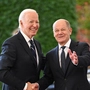 Scholz begrüßt US-Präsident Biden im Kanzleramt in Berlin | Scholz begrüßt US-Präsident Biden im Kanzleramt in Berlin
