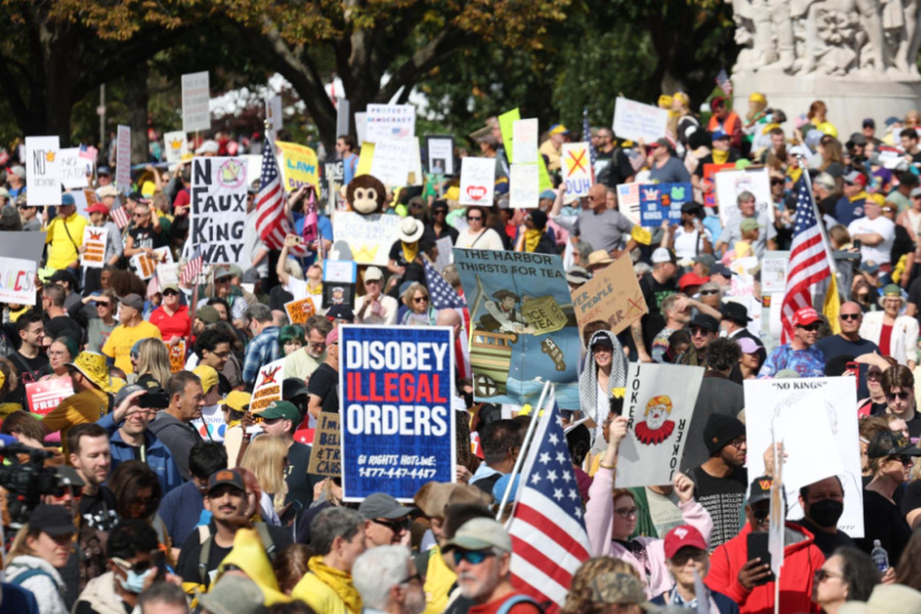 Washington: "No Kings" - Millionen Amerikaner demonstrieren gegen Trump
