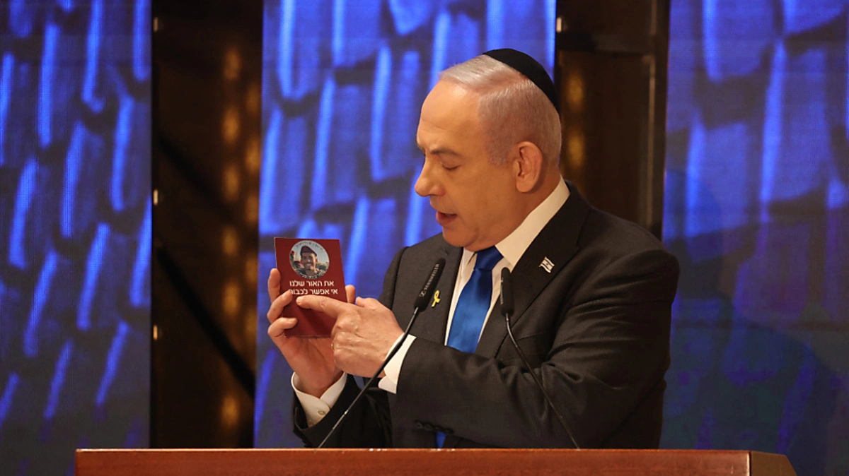 Netanyahu spricht beim Soldatengedenktag | Netanyahu spricht beim Soldatengedenktag