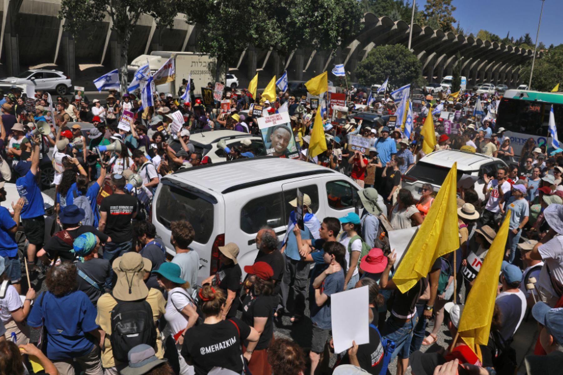 Tel Aviv: Streik in Israel aus Solidarität mit den Hamas-Geiseln
